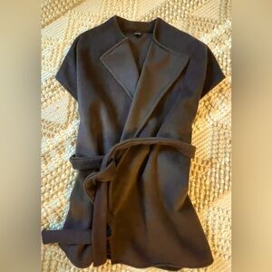 Ann Taylor Brown Belted Wrap Sweater NEW